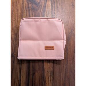 Wqrsbags Women's Pink Pencil Case Toiletries Organizational Pouch Handbag NWOT